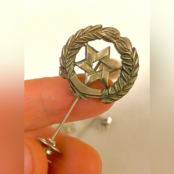 Elegant Silver and Brown Stick Pins Set. Vintage - Picture 4 of 6